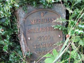 Greenwich Meridian Marker; England; Hertfordshire; Nr Puckeridge